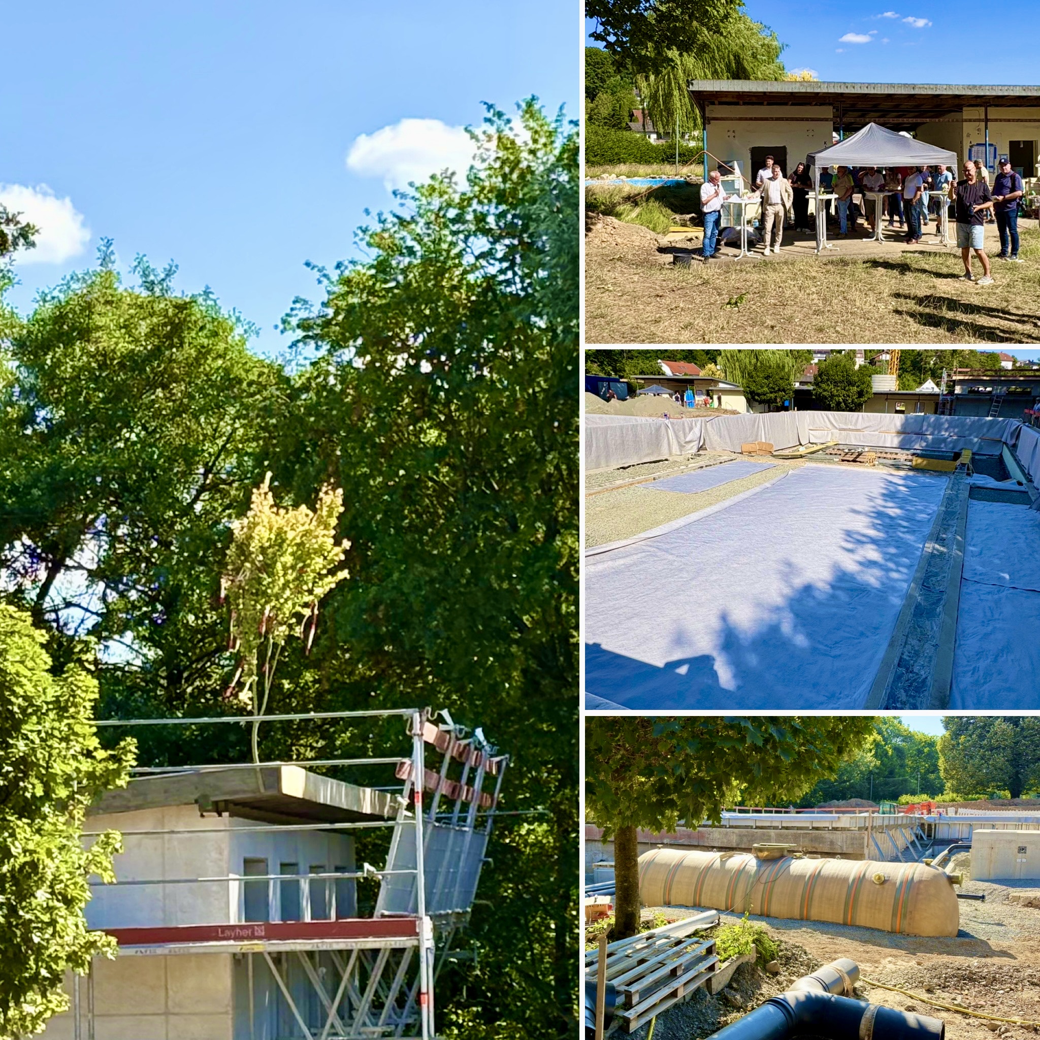 Richtfest im Freibad – Alles nach Plan