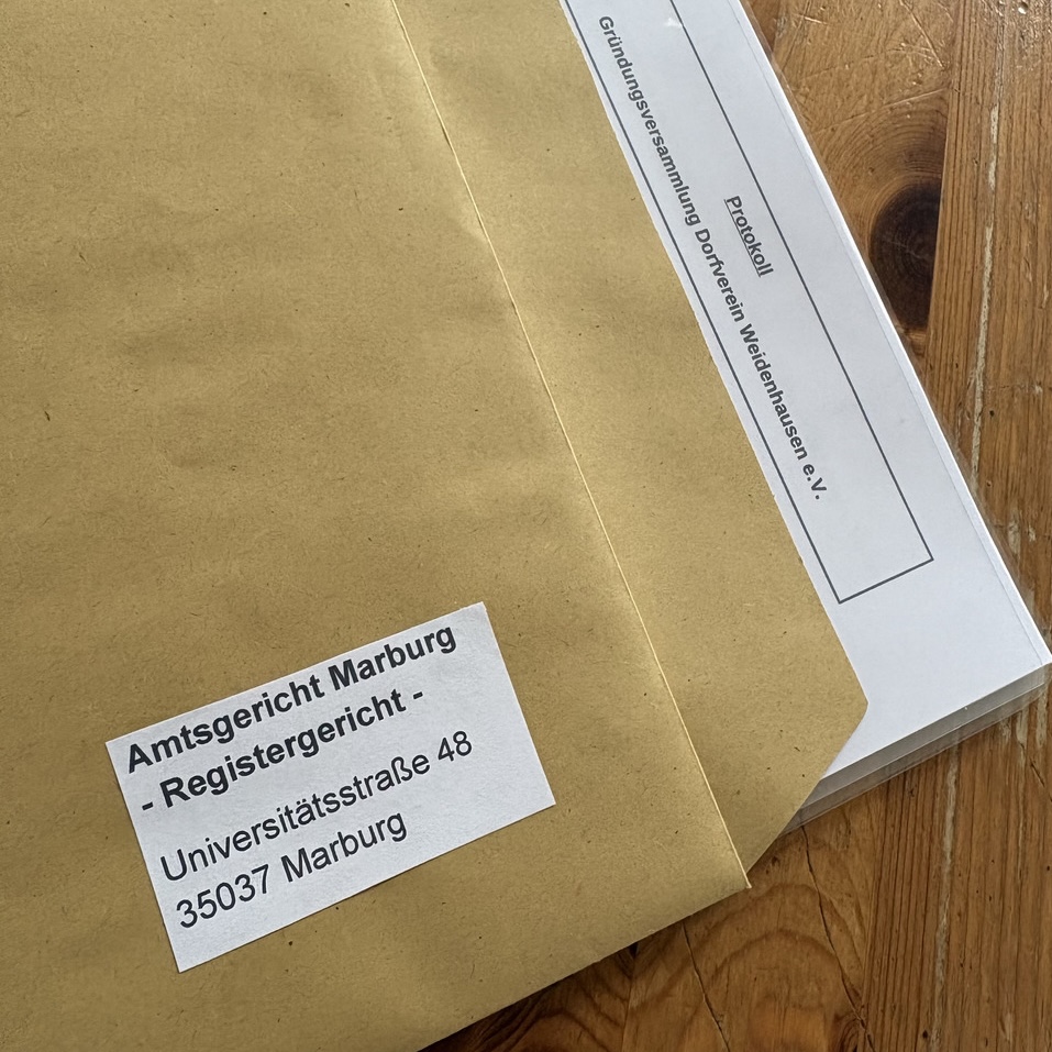 Endlich da – Dorfverein Weidenhausen